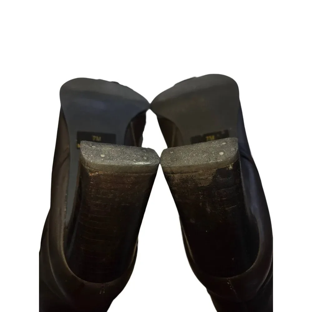 Bloomingdale's Women's Size 7M Brown Ankle Bootie Heel